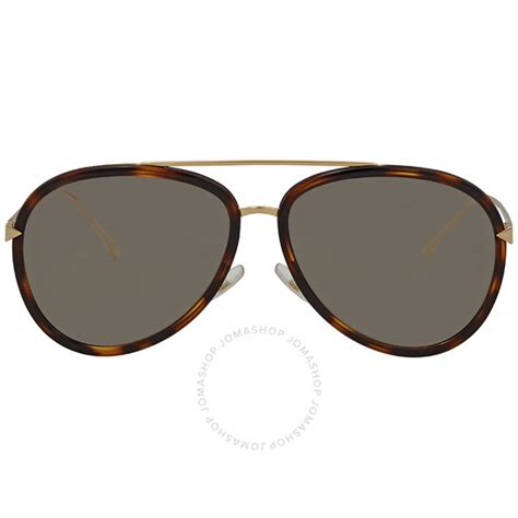 fendi 0155|Fendi Grey Ivory Pilot Ladies Sunglasses FF 0155/S 0C1/UE 57.